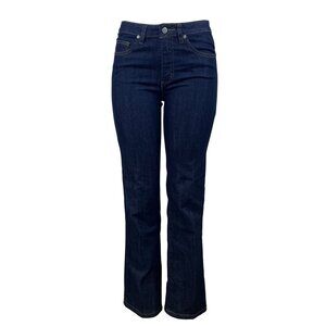 Bill Blass Womens Dark Wash Stretch Bootcut Jeans Cotton Polyester Size 6